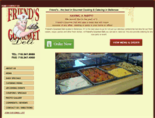 Tablet Screenshot of friendsdeli.com